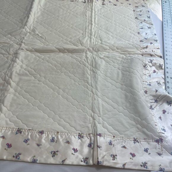 Vintage Quiltex Satin Edge Binding Baby Blanket Cuddle Acrylic Lattice USA